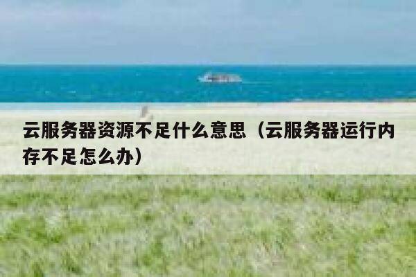 云服务器资源不足什么意思（云服务器运行内存不足怎么办） 第1张