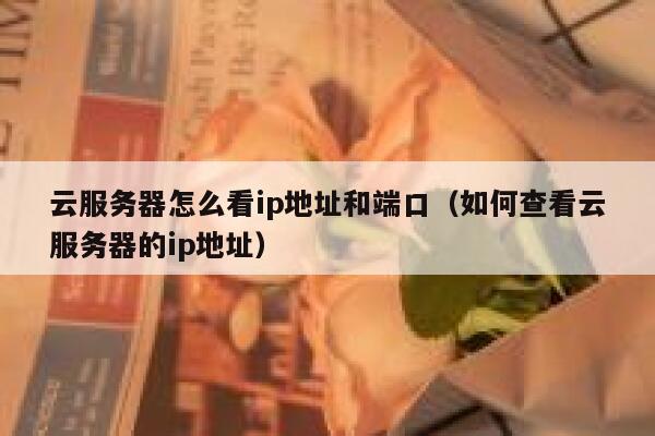 云服务器怎么看ip地址和端口（如何查看云服务器的ip地址） 第1张