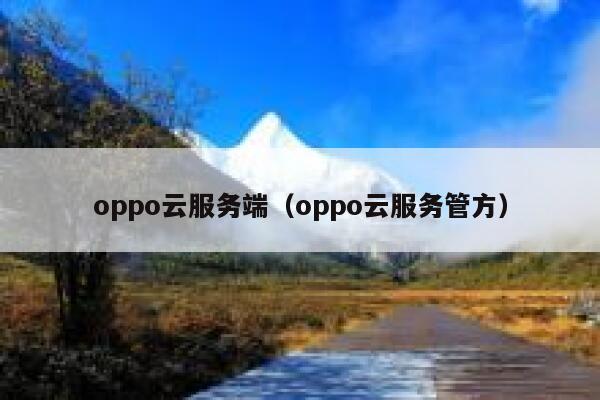 oppo云服务端(oppo云服务管方) 第1张 oppo云服务端(oppo云服务管方) 第1张