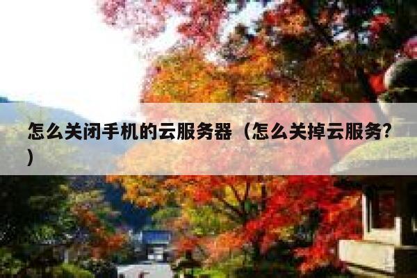 怎么关闭手机的云服务器（怎么关掉云服务?） 第1张