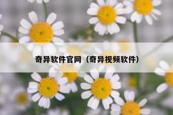 奇异软件官网（奇异视频软件） 第1张