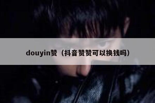 douyin赞（抖音赞赞可以换钱吗） 第1张