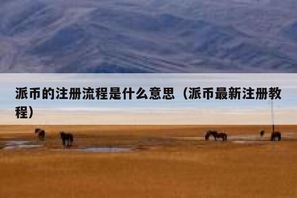 派币的注册流程是什么意思(派币最新注册教程) 第1张 派币的注册流程是什么意思(派币最新注册教程) 第1张