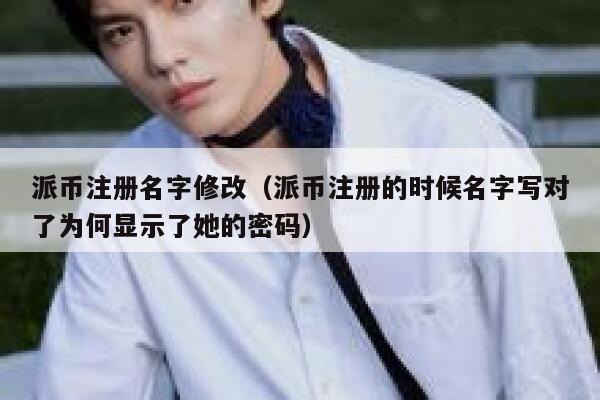 派币注册名字修改（派币注册的时候名字写对了为何显示了她的密码） 第1张