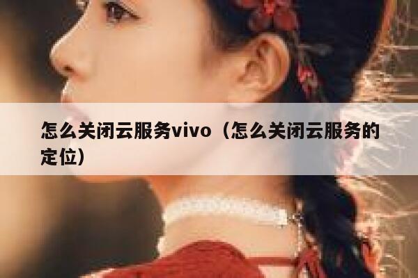 怎么关闭云服务vivo（怎么关闭云服务的定位） 第1张