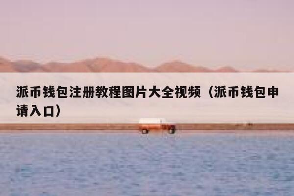 派币钱包注册教程图片大全视频（派币钱包申请入口） 第1张