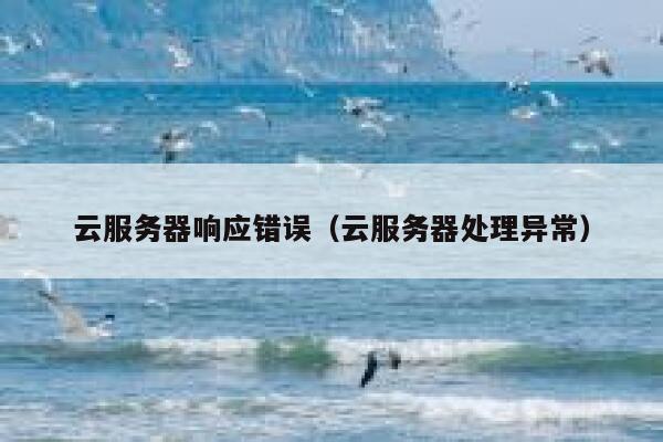 云服务器响应错误（云服务器处理异常） 第1张
