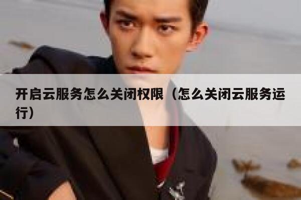 开启云服务怎么关闭权限(怎么关闭云服务运行) 第1张 开启云服务怎么关闭权限(怎么关闭云服务运行) 第1张