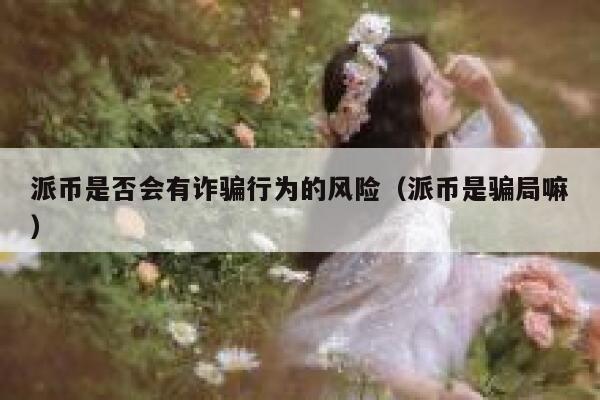 派币是否会有诈骗行为的风险（派币是骗局嘛） 第1张