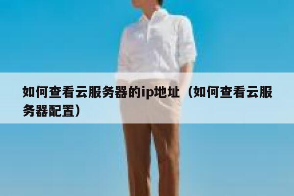 如何查看云服务器的ip地址（如何查看云服务器配置） 第1张
