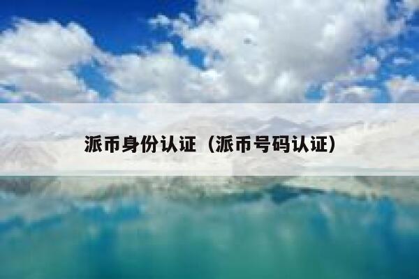 派币身份认证（派币号码认证） 第1张