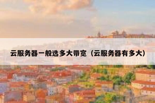 云服务器一般选多大带宽（云服务器有多大） 第1张