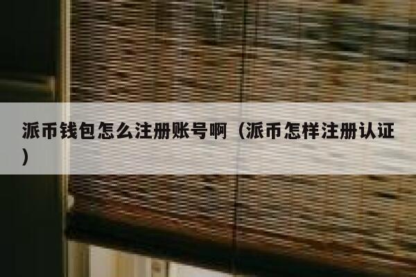 派币钱包怎么注册账号啊（派币怎样注册认证） 第1张