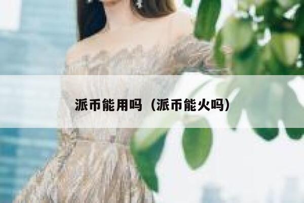 派币能用吗（派币能火吗） 第1张