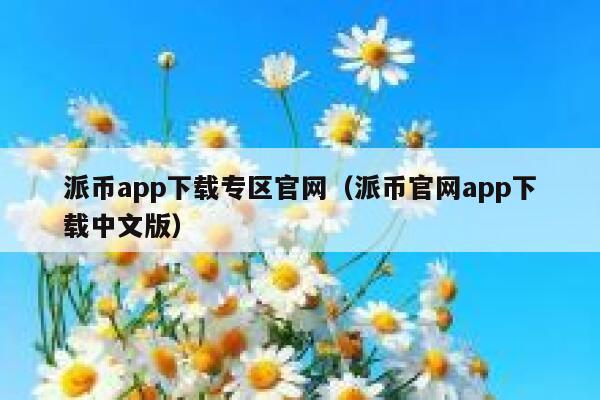 派币app下载专区官网（派币官网app下载中文版） 第1张