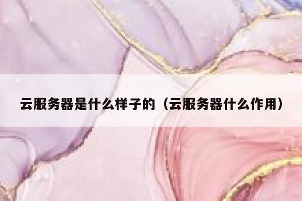 云服务器是什么样子的（云服务器什么作用） 第1张