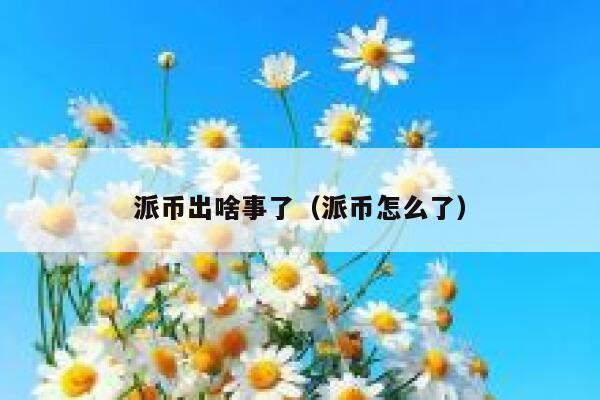 派币出啥事了（派币怎么了） 第1张