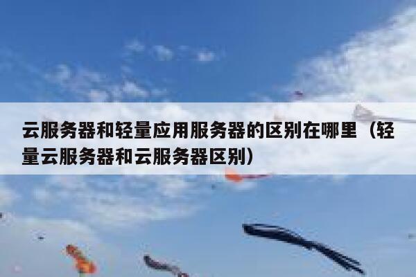云服务器和轻量应用服务器的区别在哪里（轻量云服务器和云服务器区别） 第1张