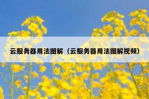 云服务器用法图解（云服务器用法图解视频） 第1张