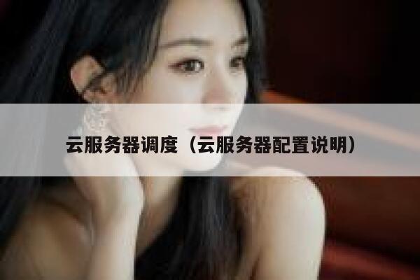 云服务器调度（云服务器配置说明） 第1张
