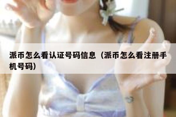 派币怎么看认证号码信息（派币怎么看注册手机号码） 第1张