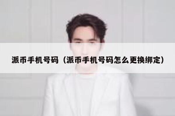 派币手机号码（派币手机号码怎么更换绑定） 第1张