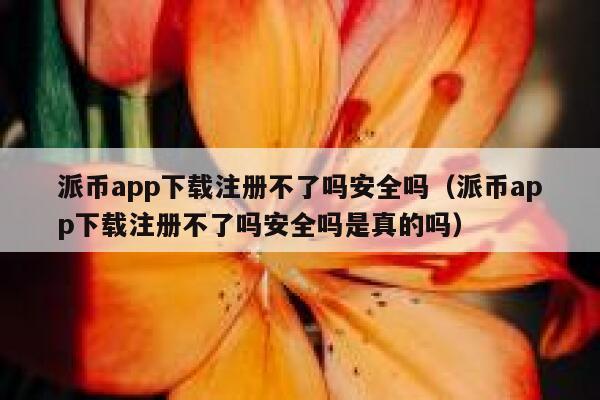 派币app下载注册不了吗安全吗（派币app下载注册不了吗安全吗是真的吗） 第1张