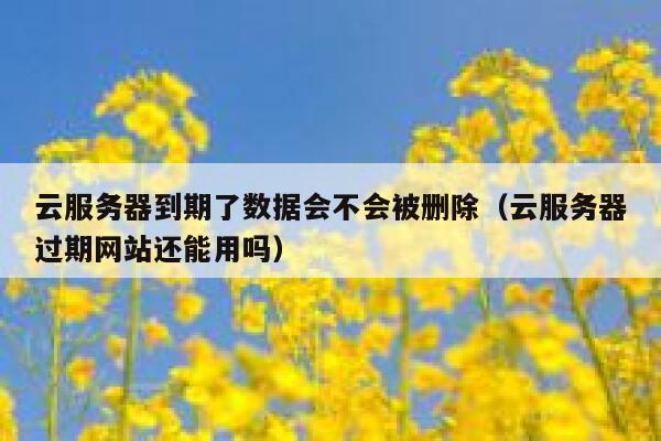 云服务器到期了数据会不会被删除（云服务器过期网站还能用吗） 第1张