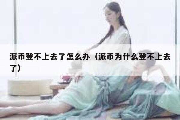 派币登不上去了怎么办（派币为什么登不上去了） 第1张