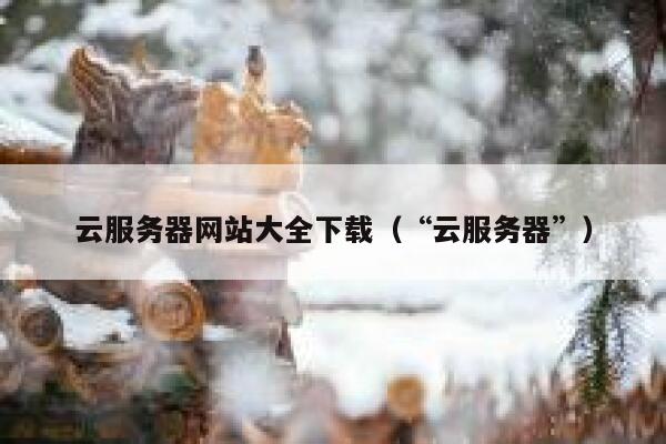 云服务器网站大全下载（“云服务器”） 第1张