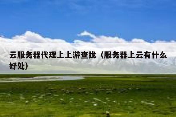 云服务器代理上上游查找（服务器上云有什么好处） 第1张