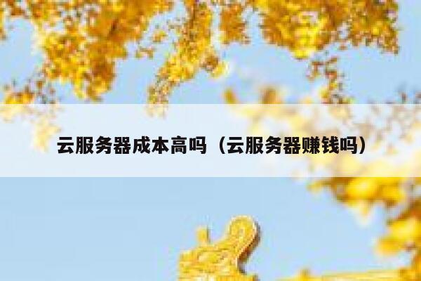 云服务器成本高吗（云服务器赚钱吗） 第1张