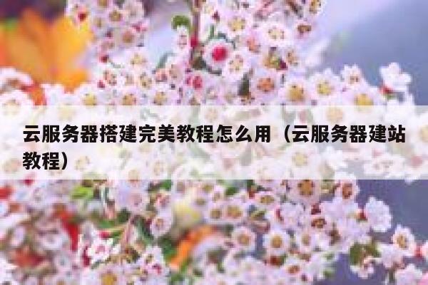 云服务器搭建完美教程怎么用（云服务器建站教程） 第1张