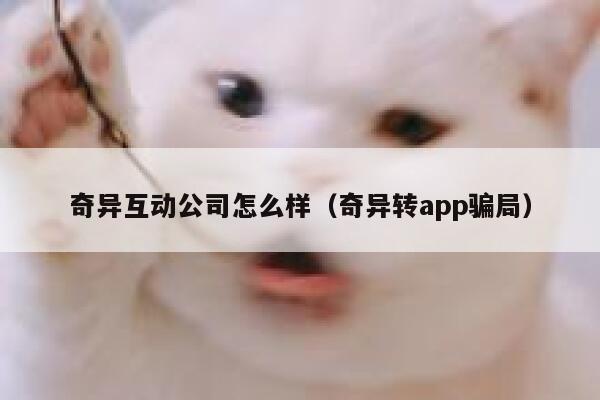 奇异互动公司怎么样（奇异转app骗局） 第1张