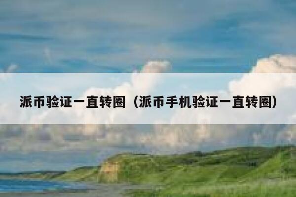 派币验证一直转圈（派币手机验证一直转圈） 第1张
