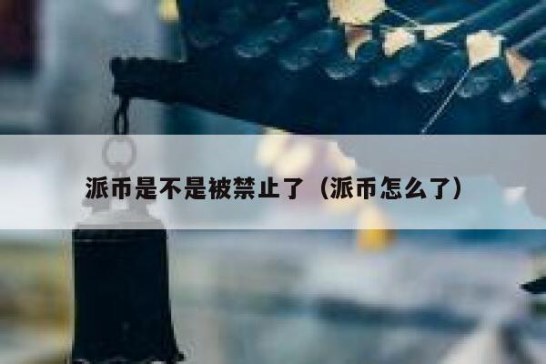 派币是不是被禁止了（派币怎么了） 第1张