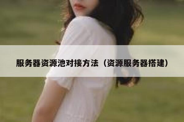 服务器资源池对接方法(资源服务器搭建) 第1张 服务器资源池对接方法(资源服务器搭建) 第1张