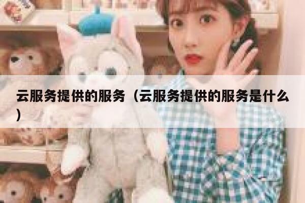 云服务提供的服务（云服务提供的服务是什么） 第1张