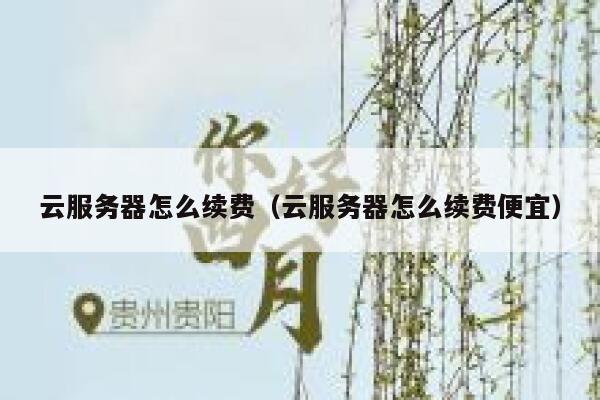 云服务器怎么续费(云服务器怎么续费便宜) 第1张 云服务器怎么续费(云服务器怎么续费便宜) 第1张