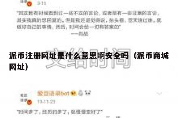 派币注册网址是什么意思啊安全吗（派币商城网址） 第1张