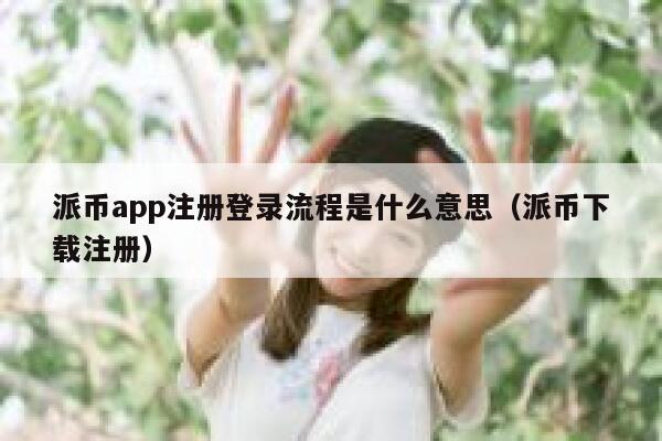 派币app注册登录流程是什么意思（派币下载注册） 第1张