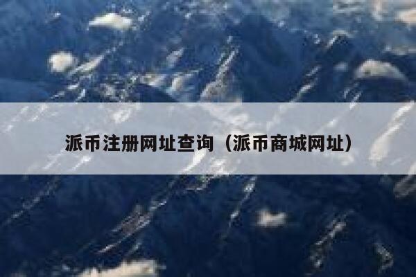 派币注册网址查询（派币商城网址） 第1张