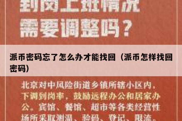 派币密码忘了怎么办才能找回(派币怎样找回密码) 第1张 派币密码忘了怎么办才能找回(派币怎样找回密码) 第1张