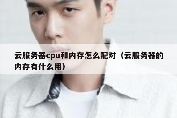 云服务器cpu和内存怎么配对（云服务器的内存有什么用） 第1张