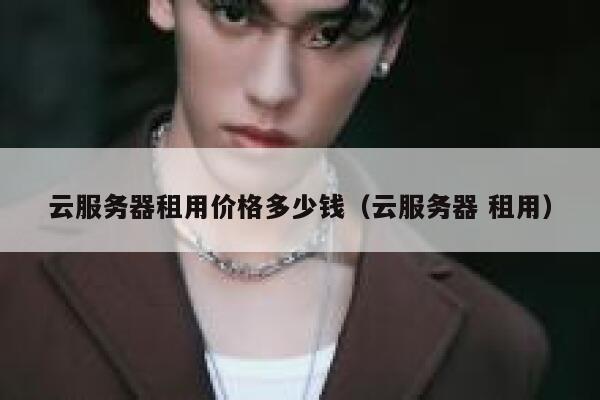 云服务器租用价格多少钱（云服务器 租用） 第1张