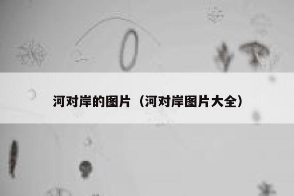 河对岸的图片（河对岸图片大全） 第1张