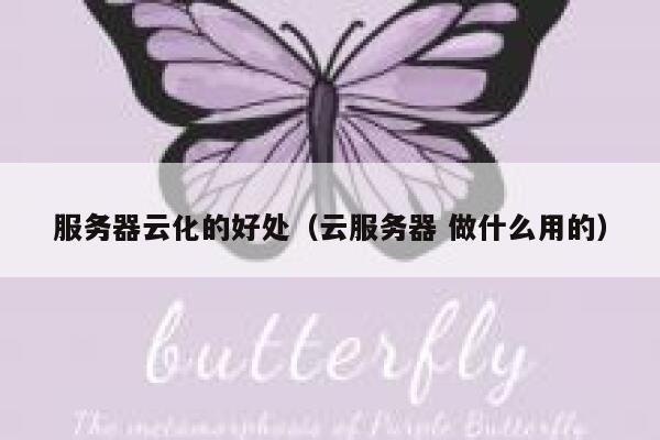 服务器云化的好处（云服务器 做什么用的） 第1张