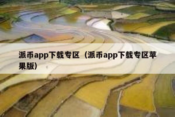 派币app下载专区（派币app下载专区苹果版） 第1张