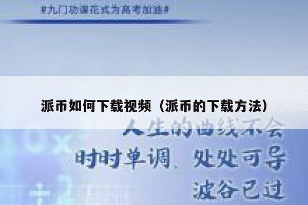 派币如何下载视频（派币的下载方法） 第1张