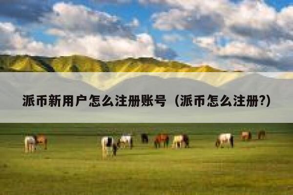 派币新用户怎么注册账号(派币怎么注册?) 第1张 派币新用户怎么注册账号(派币怎么注册?) 第1张